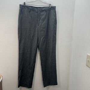 Banana Republic Dress Pants 36x34 Wool Blend Gray Italy Modern Fit Mens